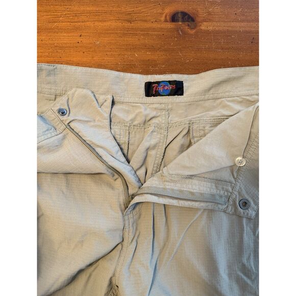 Rail Riders Men’s Convertible Sage Green Ripstop Nylon Pants 42” x 29” - Picture 5 of 12